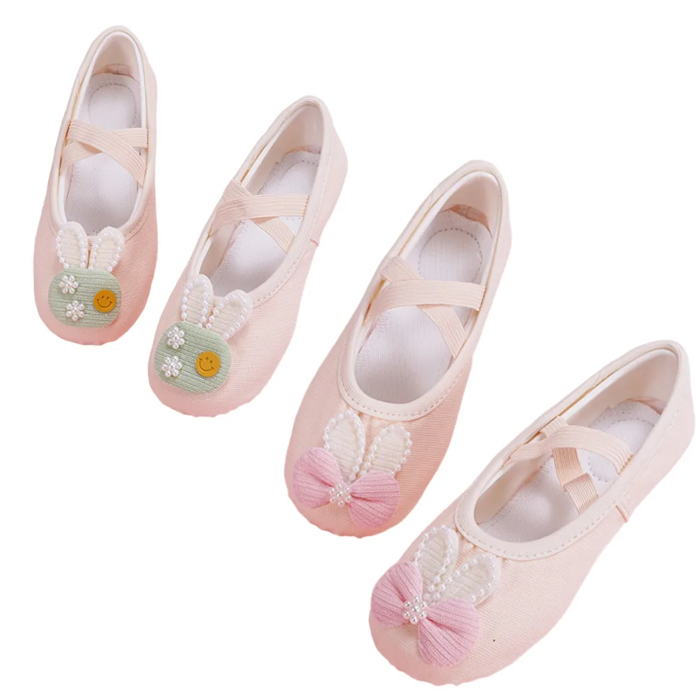 23-39 Canvas Ballet Rabbit Shoes Leather Sole Lightweight Breathable Yoga Gymnastics Training Slippers Nude for Little Girls
23-39 Canvas Ballet Rabbit Shoes Leather Sole Lightweight Breathable Yoga Gymnastics Training Slippers Nude for Little Girls