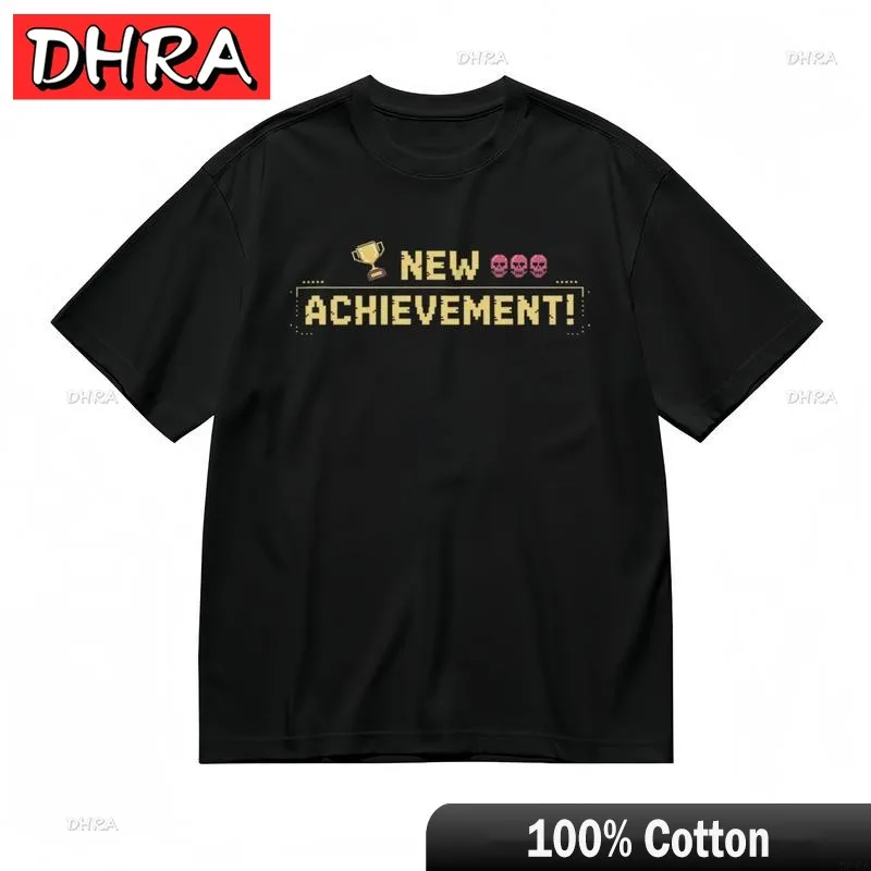 Women's Comfy Classic T-Shirt 8 Bit New Achievement Yellow Text Design Tee Hipster Cute Customized Graphic T-Shirts for Men
Women's Comfy Classic T-Shirt 8 Bit New Achievement Yellow Text Design Tee Hipster Cute Customized Graphic T-Shirts for Men