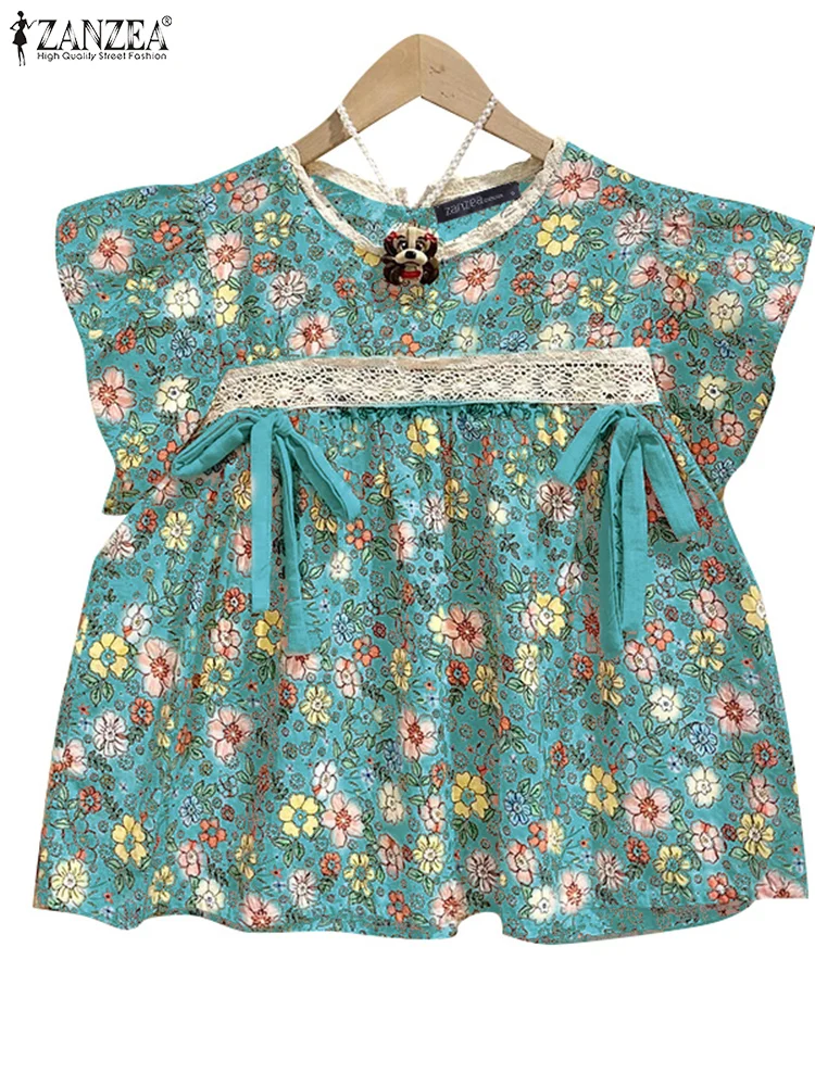 ZANZEA Casual Lace Tanks Tops Women Vintage Printed Floral Blusas 2025 O Neck Ruffled Tees Lace-Up Beach Sleeveless Tunic
ZANZEA Casual Lace Tanks Tops Women Vintage Printed Floral Blusas 2025 O Neck Ruffled Tees Lace-Up Beach Sleeveless Tunic