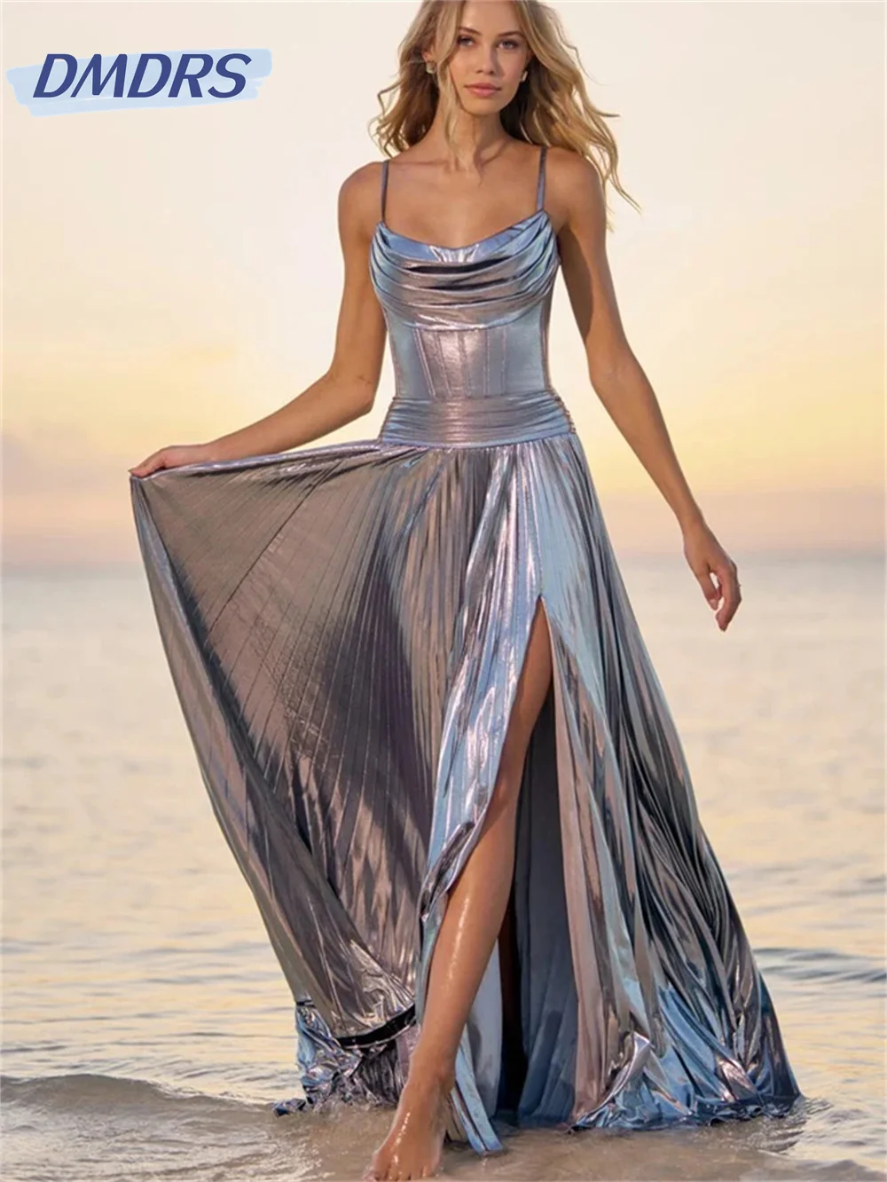 Sparkly Spaghetti Straps Wedding Dress 2024 Sexy Side Slit Bridal Gowns Classic Backless A-Line Evening Dress Vestidos De Novia
Sparkly Spaghetti Straps Wedding Dress 2024 Sexy Side Slit Bridal Gowns Classic Backless A-Line Evening Dress Vestidos De Novia