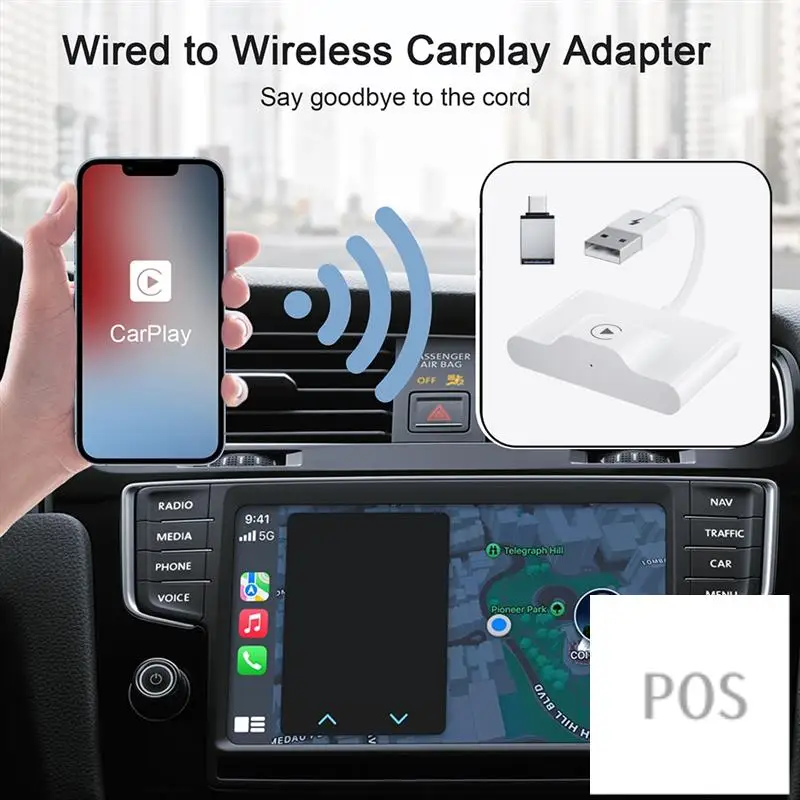 Carplay Wireless Adapter Wired To Wireless Carplay Dongle For Iphone Wifi Online Update Wireless Carplay Adapter-POS
Carplay Wireless Adapter Wired To Wireless Carplay Dongle For Iphone Wifi Online Update Wireless Carplay Adapter-POS