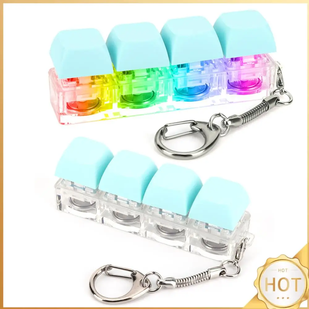 Keyboard Decompression Toys 4 Keys Keyboard Clicker Toy with LED Light Keyboard Fidget Toy Mechanical Key Toy for Adult and Kids
Keyboard Decompression Toys 4 Keys Keyboard Clicker Toy with LED Light Keyboard Fidget Toy Mechanical Key Toy for Adult and Kids