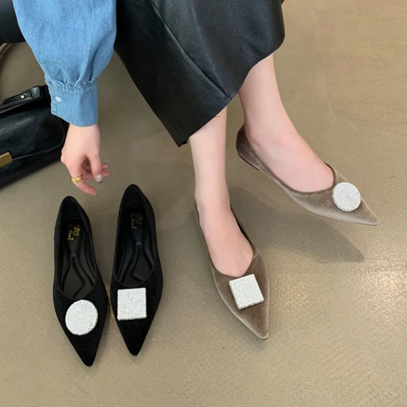Bailamos 2024 Autumn Women Flat Shoes Fashion Pointed Toe Shallow Slip On Ladies Elegant Dress Pumps Thin Low Boat Shoes
Bailamos 2024 Autumn Women Flat Shoes Fashion Pointed Toe Shallow Slip On Ladies Elegant Dress Pumps Thin Low Boat Shoes