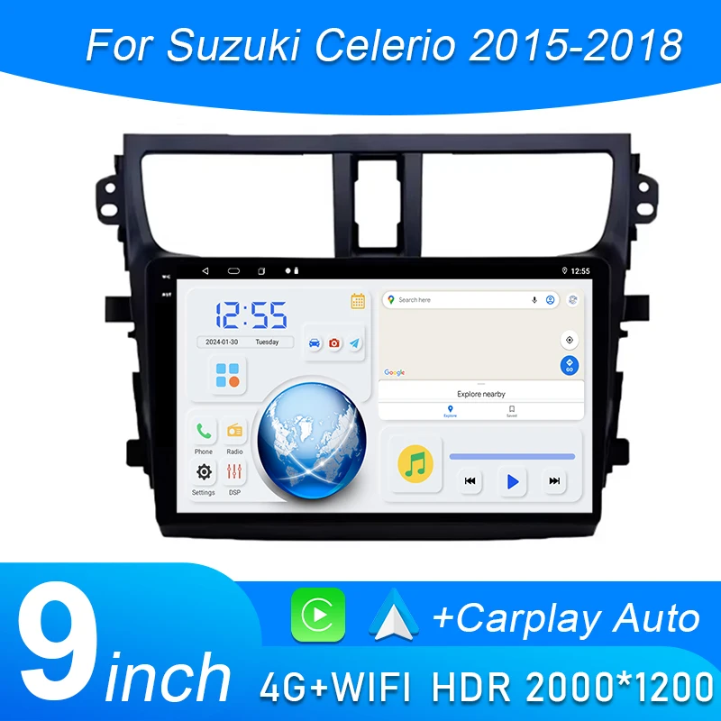 Android 15 Multimedia For Suzuki Celerio 2015 2016 2017 2018 Car Player GPS Stereo Screen Navigation Auto Radio Screen No 2 Din
Android 15 Multimedia For Suzuki Celerio 2015 2016 2017 2018 Car Player GPS Stereo Screen Navigation Auto Radio Screen No 2 Din