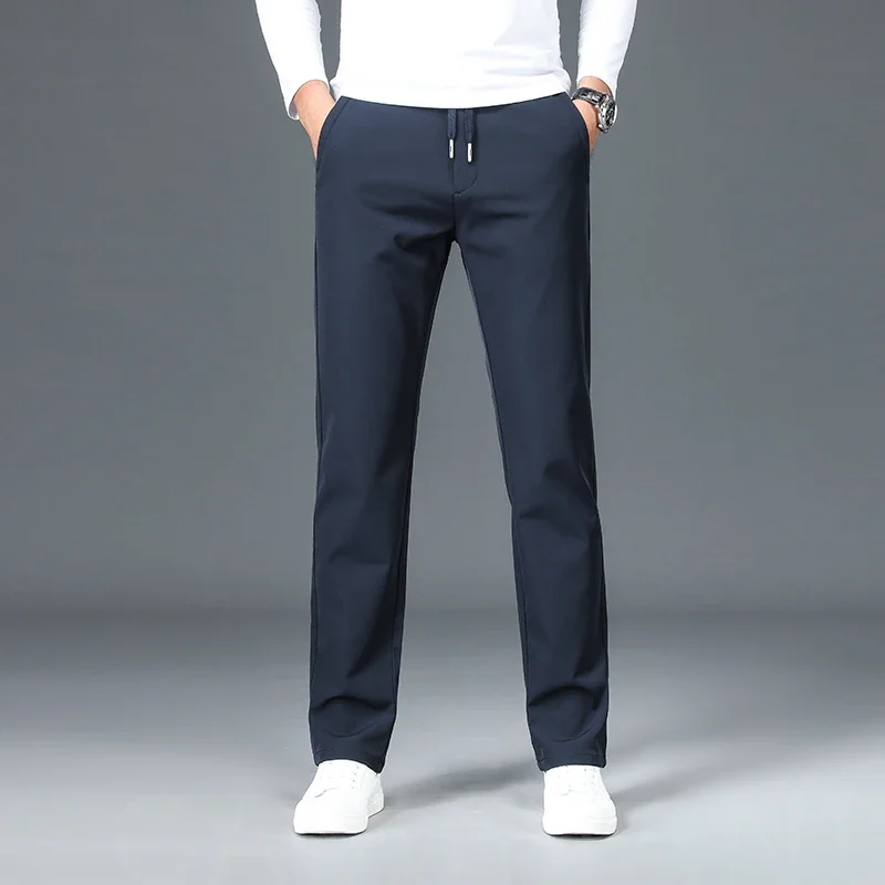 TFETTERS Brand Spring Autumn Men Pant Fashion Thicken Solid Color Elastic Waist Straight Business Work Trouser Pant for Men
TFETTERS Brand Spring Autumn Men Pant Fashion Thicken Solid Color Elastic Waist Straight Business Work Trouser Pant for Men