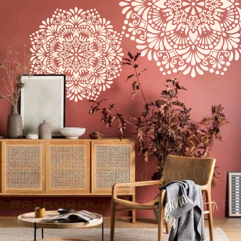40cm - 80cm Stencil Decor Wall For Painting Template To Paint Decorative Decors Brick Rollers Target Round Flower Mandala S316
40cm - 80cm Stencil Decor Wall For Painting Template To Paint Decorative Decors Brick Rollers Target Round Flower Mandala S316