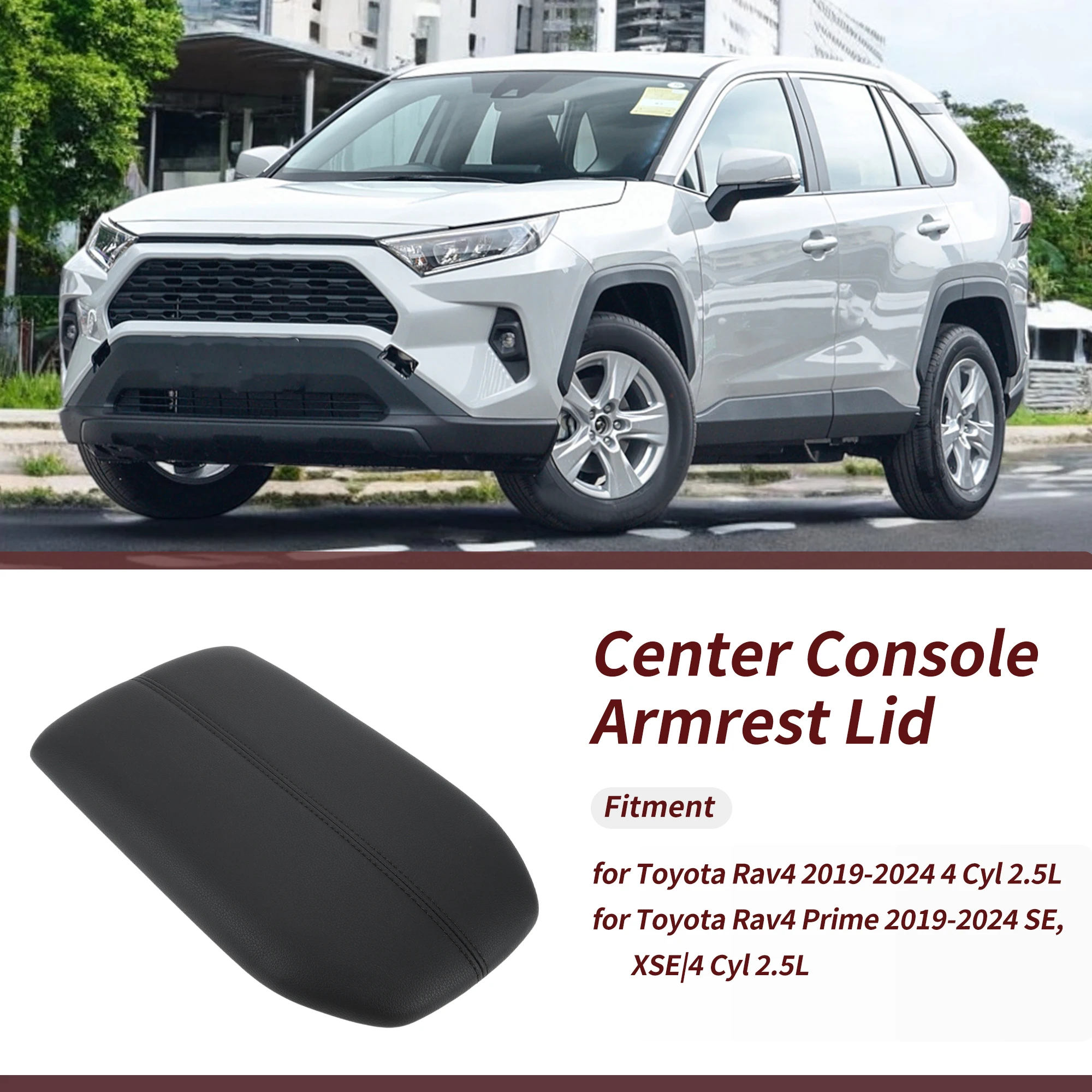 Крышка подлокотника центральной консоли UXCELL для Toyota Rav4 2019-2024 No 5892042010C0 из искусственной кожи 
Крышка подлокотника центральной консоли UXCELL для Toyota Rav4 2019-2024 No 5892042010C0 из искусственной кожи