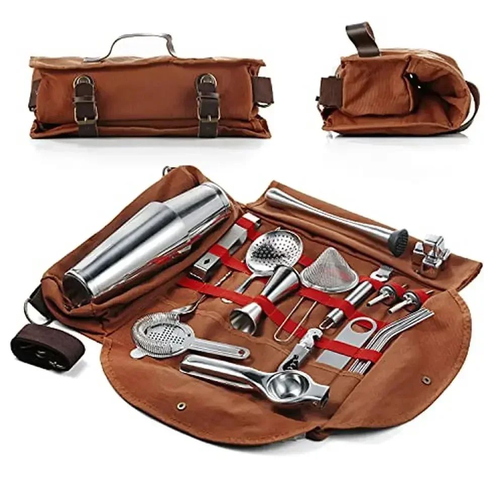Professional Bartender Kit 25-Piece Mixology Set with Travel Bag Bartender Gift Set Cocktails Whiskey and More High-Quality
Professional Bartender Kit 25-Piece Mixology Set with Travel Bag Bartender Gift Set Cocktails Whiskey and More High-Quality