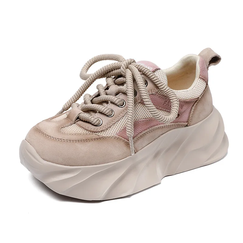 5,5 см женские разноцветные весенние повседневные кроссовки из натуральной кожи на шнуровке с воздушной сеткой на толстой подошве на танкетке, обувь на платформе в студенческом стиле
5,5 см женские разноцветные весенние повседневные кроссовки из натуральной кожи на шнуровке с воздушной сеткой на толстой подошве на танкетке, обувь на платформе в студенческом стиле