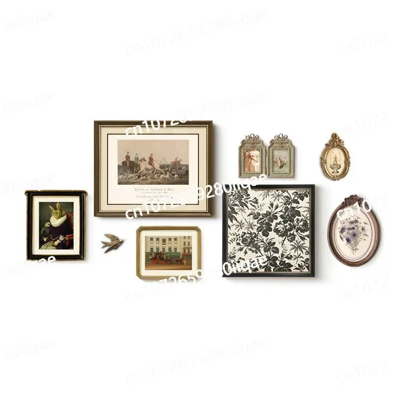 Medieval Living Room Background Wall Decoration Niche Retro Style Combination Hanging Paintings
Medieval Living Room Background Wall Decoration Niche Retro Style Combination Hanging Paintings