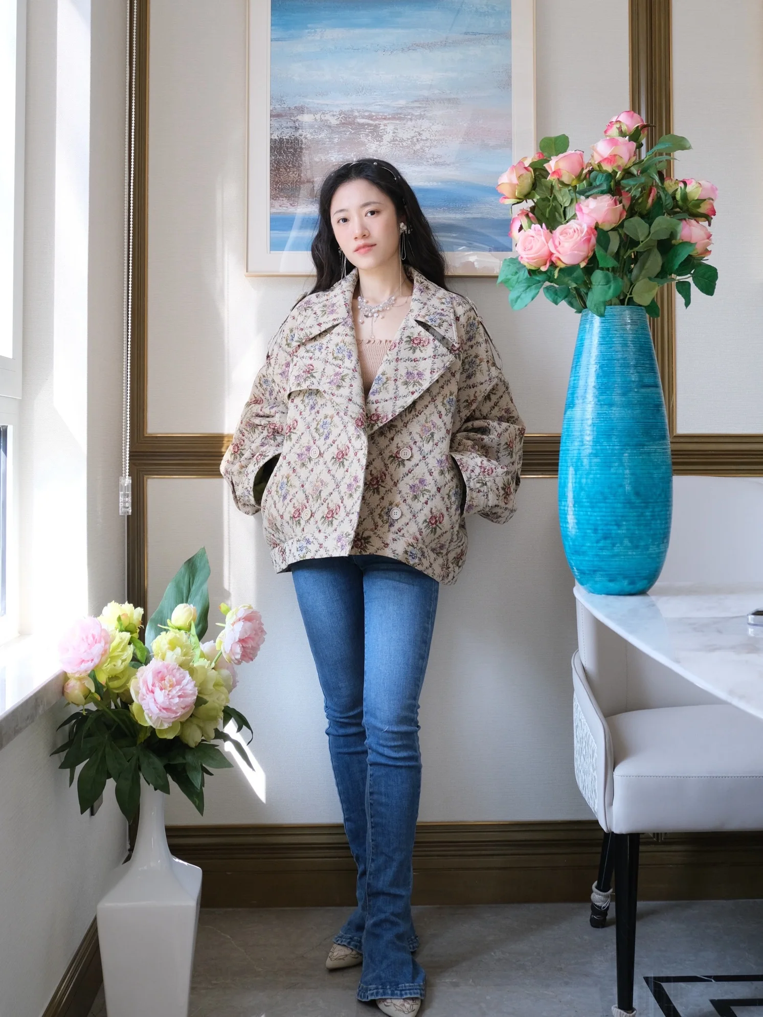 Хлопковый плащ TIIANNTIAAN с рисунком под масляную живопись, универсальный, осенне-зимний, элитный дизайн, ретро, двубортный плащ
Хлопковый плащ TIIANNTIAAN с рисунком под масляную живопись, универсальный, осенне-зимний, элитный дизайн, ретро, двубортный плащ