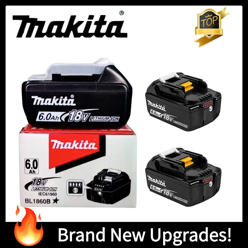 Intelligent makita 18v battery, batterie makita 18v,18V 6Ah smart tech battery, with auto-balancing, for Makita multi-tools.
Intelligent makita 18v battery, batterie makita 18v,18V 6Ah smart tech battery, with auto-balancing, for Makita multi-tools.