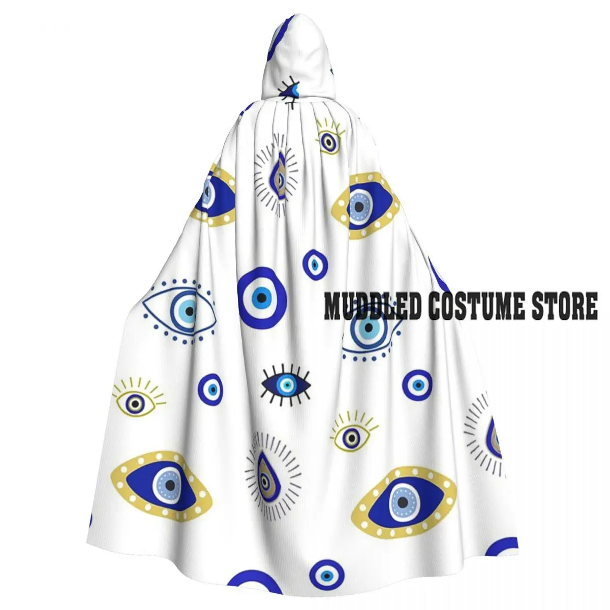 Мистические злые глаза, длинный плащ с капюшоном, средневековый костюм ведьмы, накидка для косплея, пальто на Хэллоуин для взрослых, унисекс
Мистические злые глаза, длинный плащ с капюшоном, средневековый костюм ведьмы, накидка для косплея, пальто на Хэллоуин для взрослых, унисекс