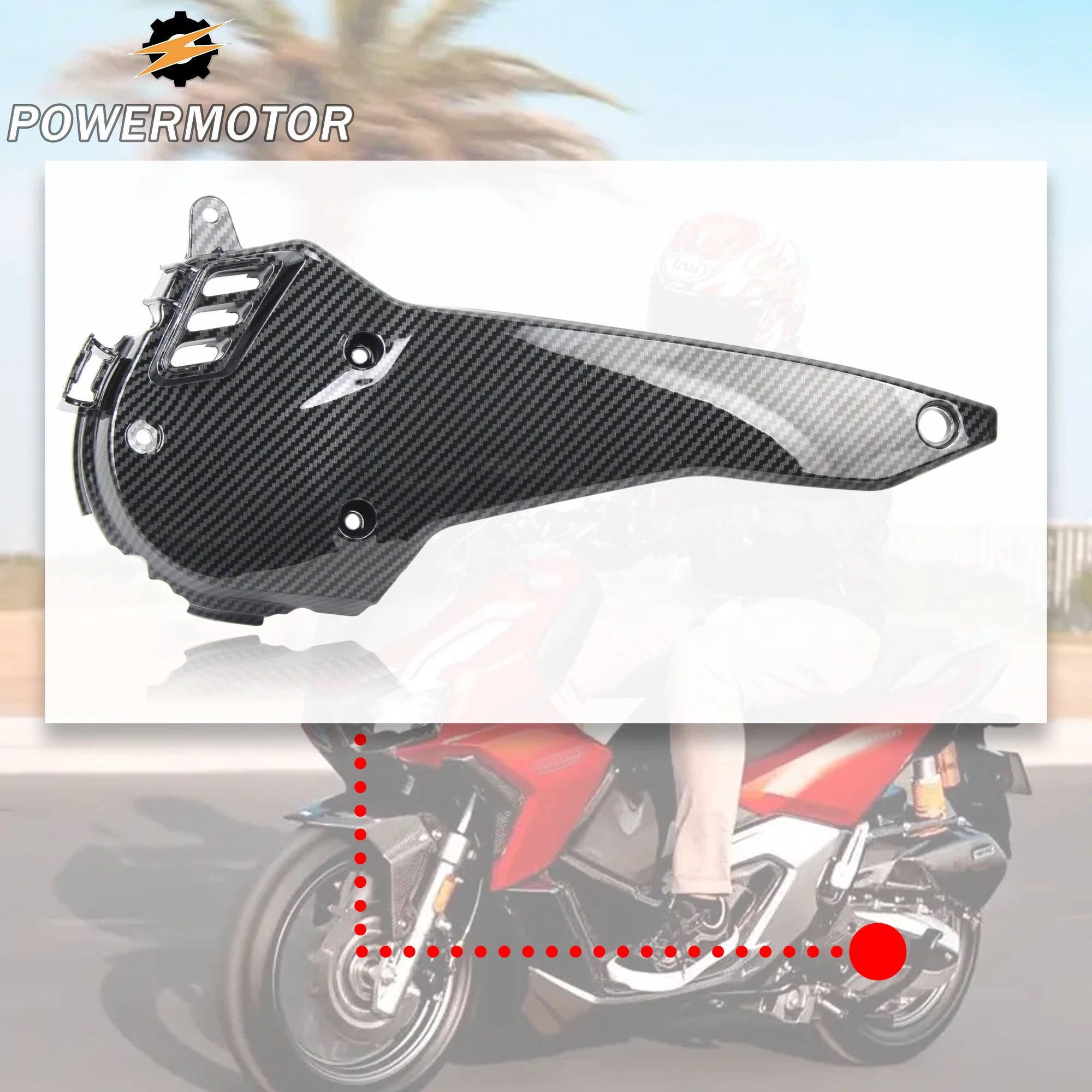 For Honda ADV160 PCX160 2021-2025 Scooter Motorcycle Transmission Intake Protective Cover Engine Intake Cover Modified Parts
For Honda ADV160 PCX160 2021-2025 Scooter Motorcycle Transmission Intake Protective Cover Engine Intake Cover Modified Parts