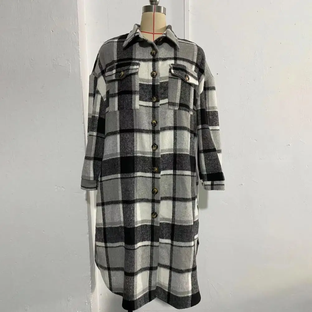 Зимний длинный кардиган для женщин в винтажном стиле, свободный, в клетку, шерстяной, повседневный, средней длины, с карманами
Зимний длинный кардиган для женщин в винтажном стиле, свободный, в клетку, шерстяной, повседневный, средней длины, с карманами