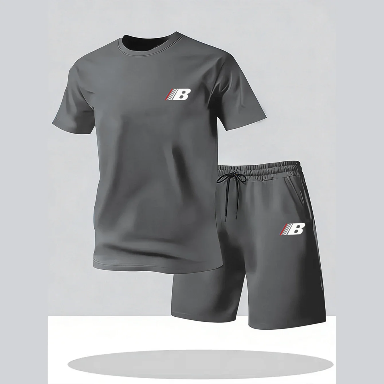 Sports Style Men's Summer Breathable Sportswear Short Sleeved T-shirt+shorts, Lightweight and Comfortable Casual 2-piece Set
Sports Style Men's Summer Breathable Sportswear Short Sleeved T-shirt+shorts, Lightweight and Comfortable Casual 2-piece Set