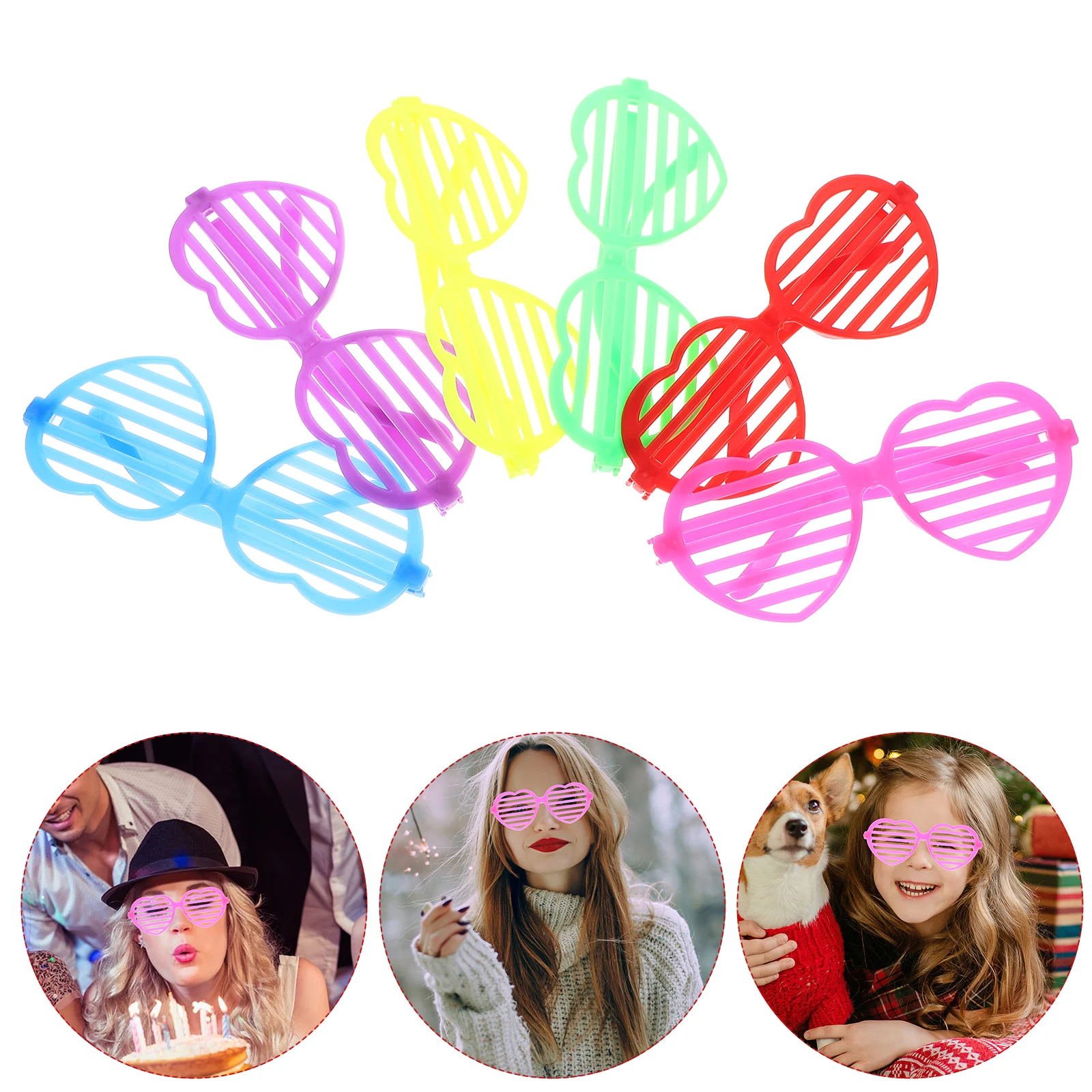 12pcs Heart Shaped Glasses Colorful Party Favors Fun Photo Props Lightweight Funny Eyewear Adults Accessories
12pcs Heart Shaped Glasses Colorful Party Favors Fun Photo Props Lightweight Funny Eyewear Adults Accessories