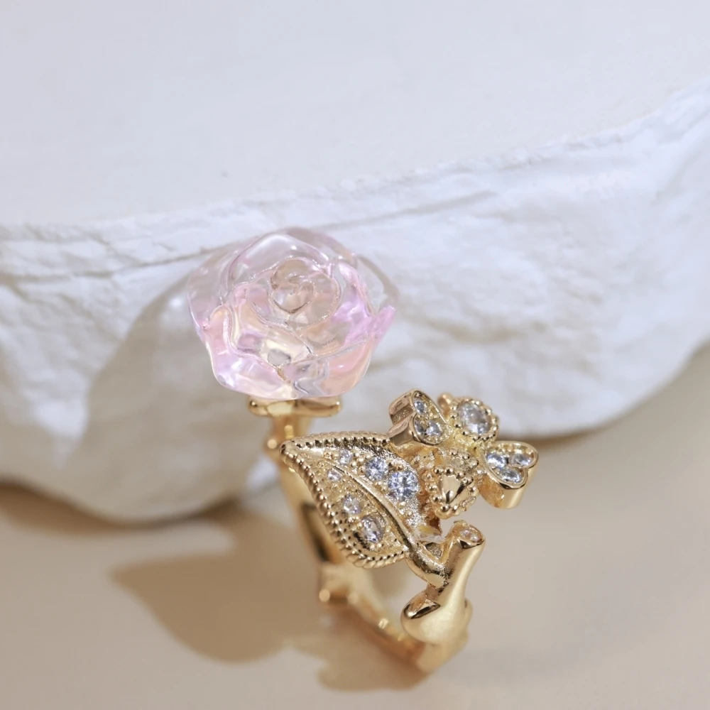 High-Quality Flower Open Ring Elegant Sweet Gentle Floral Jewelry Accessory
High-Quality Flower Open Ring Elegant Sweet Gentle Floral Jewelry Accessory