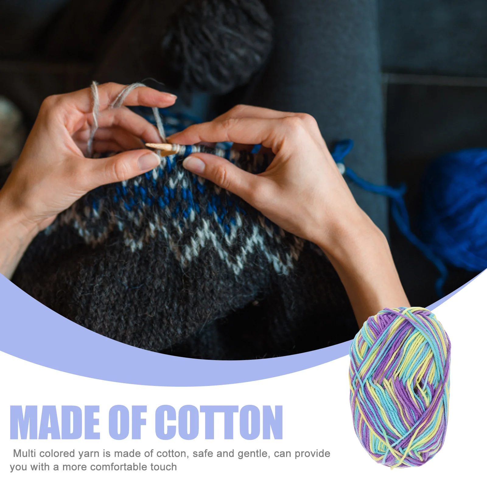 Cotton Crochet Yarn 10 Rolls Multicolor Soft Touch No Fade Lightweight Baby Blankets Scarves Hats Sweaters Crafting Supplies
Cotton Crochet Yarn 10 Rolls Multicolor Soft Touch No Fade Lightweight Baby Blankets Scarves Hats Sweaters Crafting Supplies