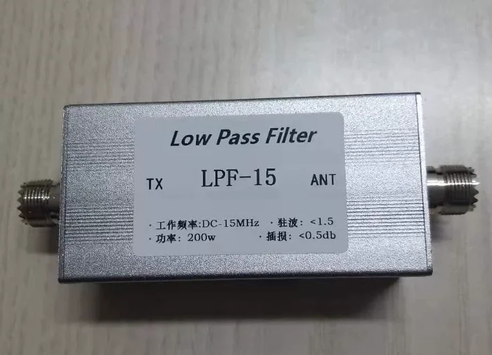 LPF-15M-200WM Low Pass Filter M Female, Short Wave 200W
LPF-15M-200WM Low Pass Filter M Female, Short Wave 200W