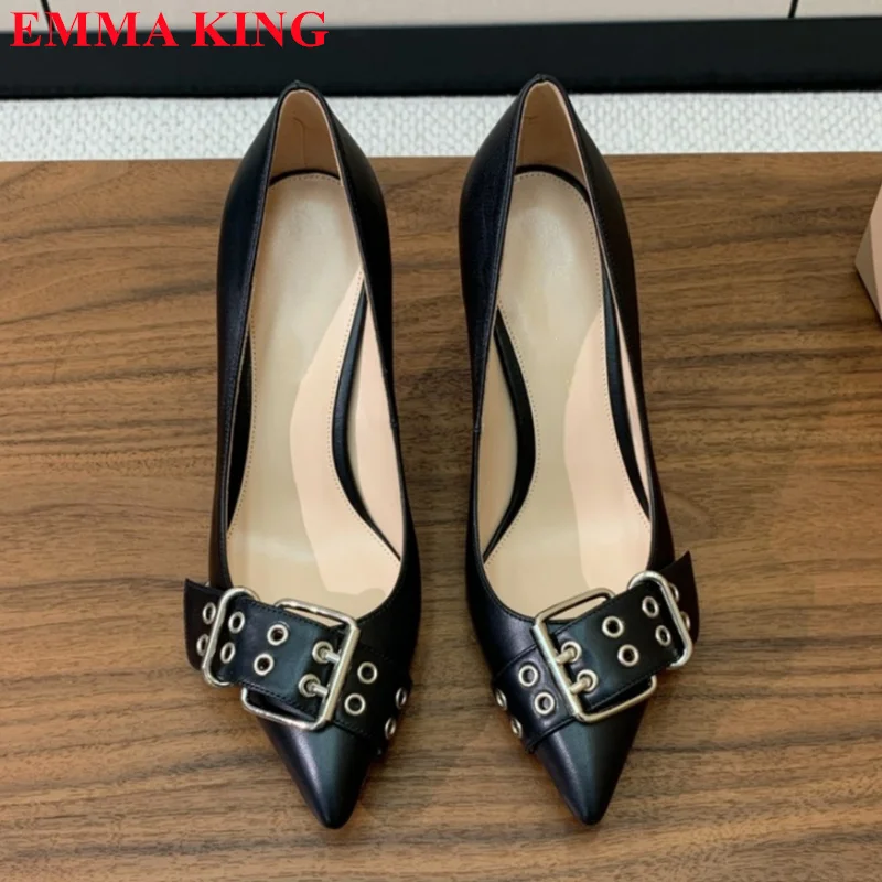 New Buckle Strap Pumps Women High Heel Shoes Female Fashion Real Leather Office Lady Dress Shoes Sexy Pointed Toe Wedding Shoes
New Buckle Strap Pumps Women High Heel Shoes Female Fashion Real Leather Office Lady Dress Shoes Sexy Pointed Toe Wedding Shoes