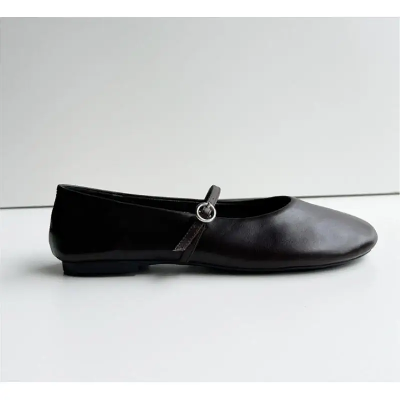 Dave&di Minimalist Retro Minimalist Buckle Decoration Genuine Leather Ballet Shoes Flats Shoe French Temperament Mary Jane Shoes
Dave&di Minimalist Retro Minimalist Buckle Decoration Genuine Leather Ballet Shoes Flats Shoe French Temperament Mary Jane Shoes