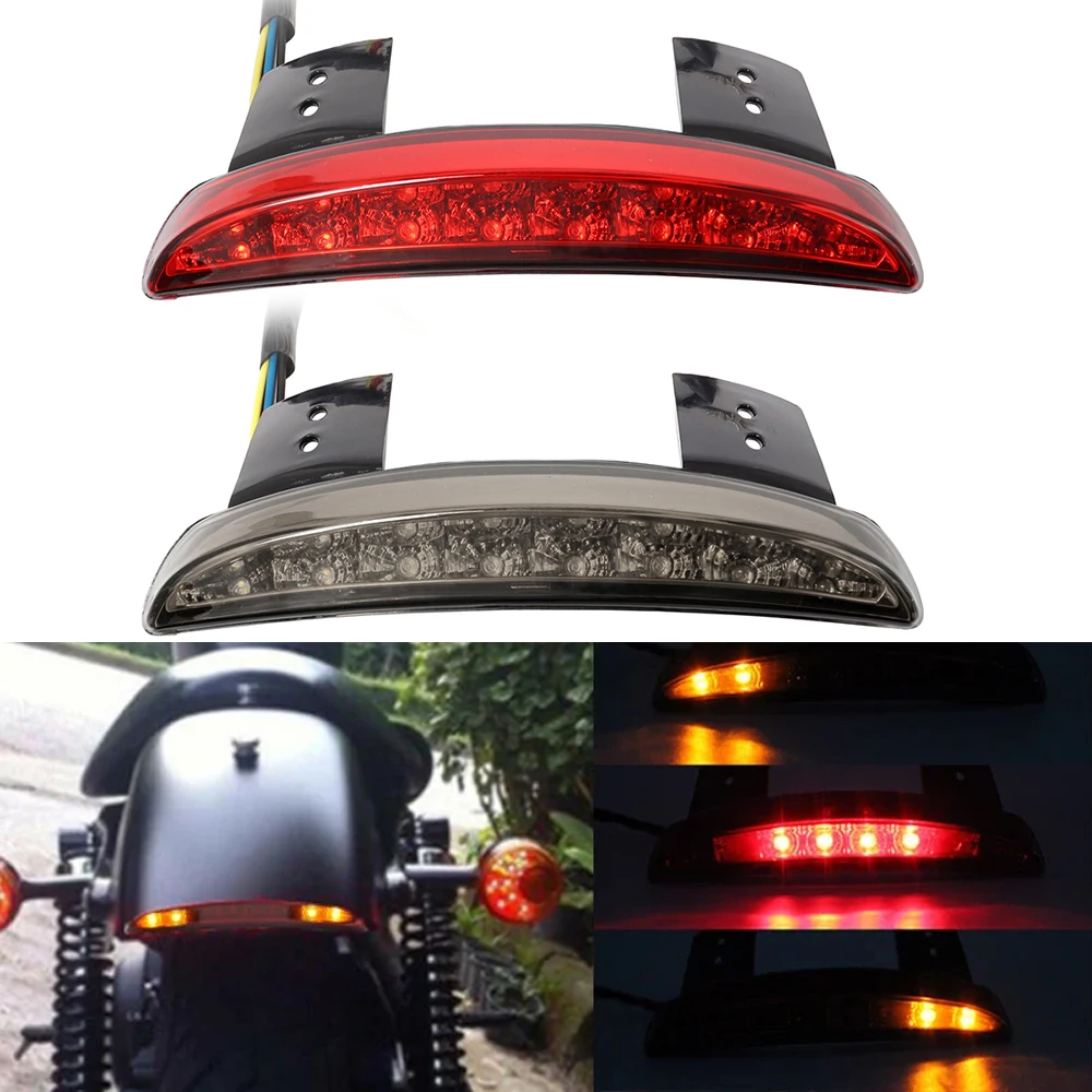 Motorcycle Tail Light Turn Signal Lamps Rear Fender Edge Brake Taillight For Harley Touring Sportster XL 883 1200
Motorcycle Tail Light Turn Signal Lamps Rear Fender Edge Brake Taillight For Harley Touring Sportster XL 883 1200