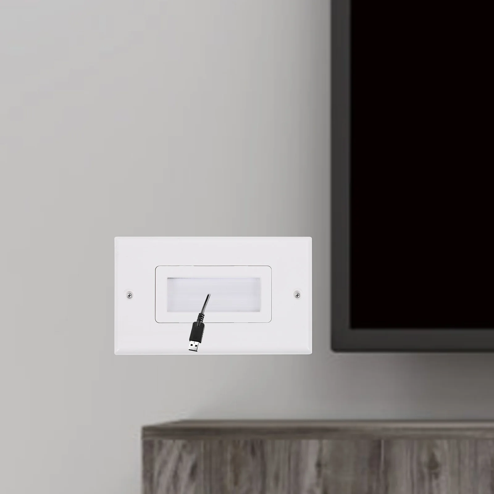 Wire Panel Outlet Plate Power Cover Television Grommet Cables ABS Brush Wall Plate Cable Pass Through Cord Hider for Speaker
Wire Panel Outlet Plate Power Cover Television Grommet Cables ABS Brush Wall Plate Cable Pass Through Cord Hider for Speaker