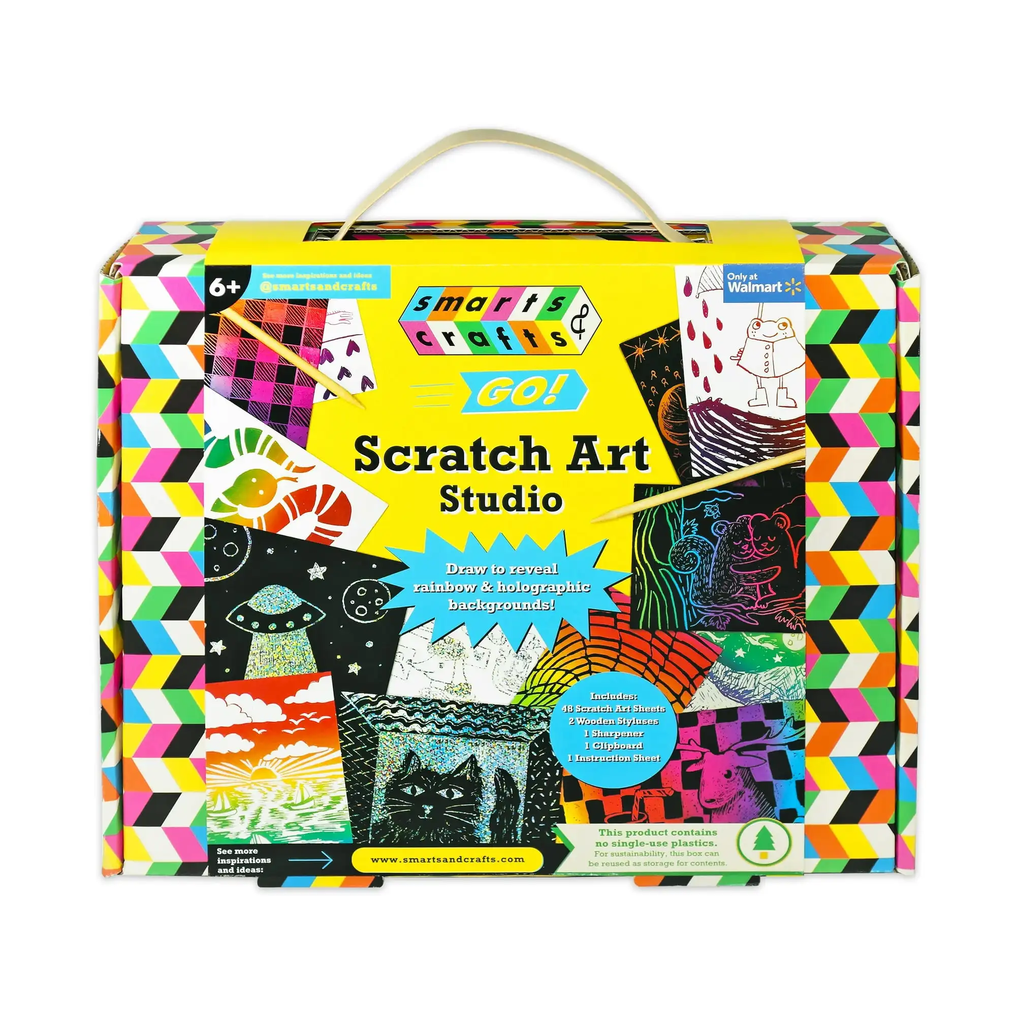 Smarts & Crafts Go: скретч-художественная студия, нейтральный набор для занятий спортом для детей, 53 предмета, для детей в возрасте от 6 лет, унисекс
Smarts & Crafts Go: скретч-художественная студия, нейтральный набор для занятий спортом для детей, 53 предмета, для детей в возрасте от 6 лет, унисекс