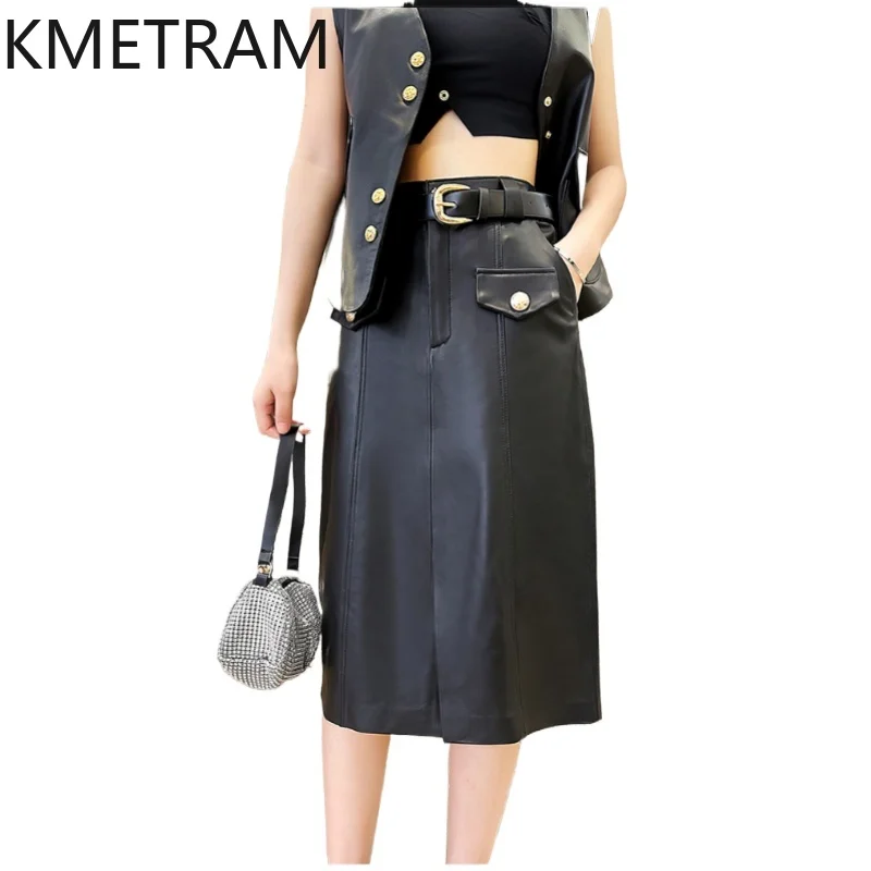 KMETRAM 100% Top Layer Sheepskin Skirt Woman 2025 Genuine Leather Mid Length Black Skirts Autumn Women Clothing юбка шорты
KMETRAM 100% Top Layer Sheepskin Skirt Woman 2025 Genuine Leather Mid Length Black Skirts Autumn Women Clothing юбка шорты