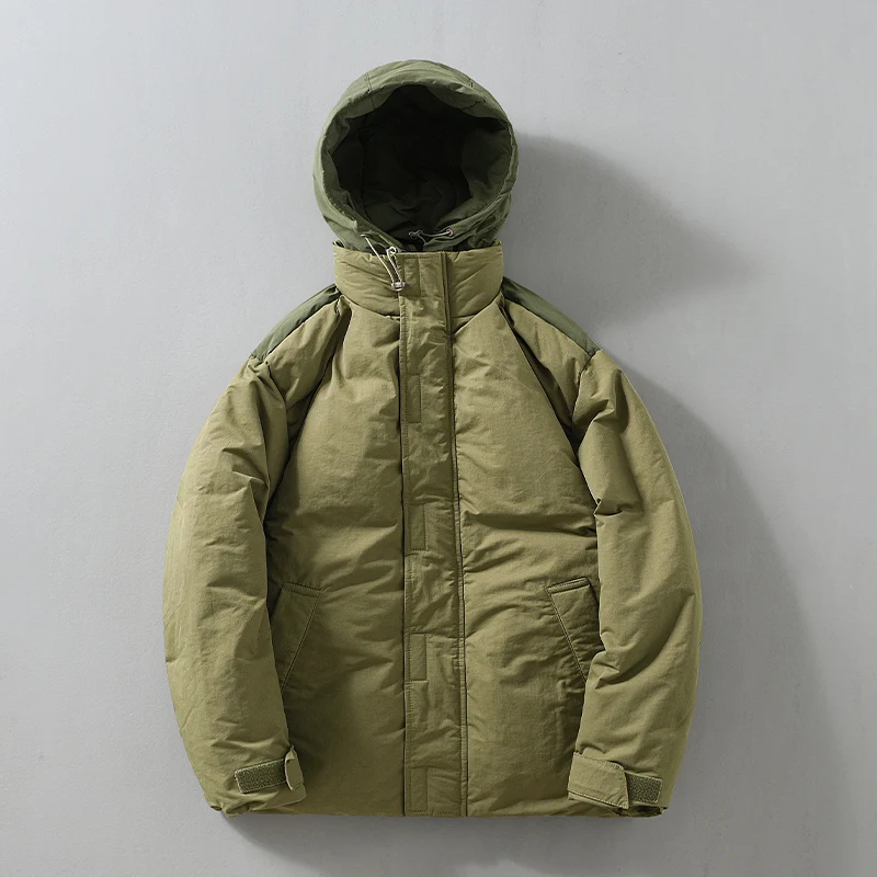 Men's Hooded Puffer Jaet Thiened Winter Coat Warm Casual Outerwear Du down Fill Regular Length Outerwear
Men's Hooded Puffer Jaet Thiened Winter Coat Warm Casual Outerwear Du down Fill Regular Length Outerwear
