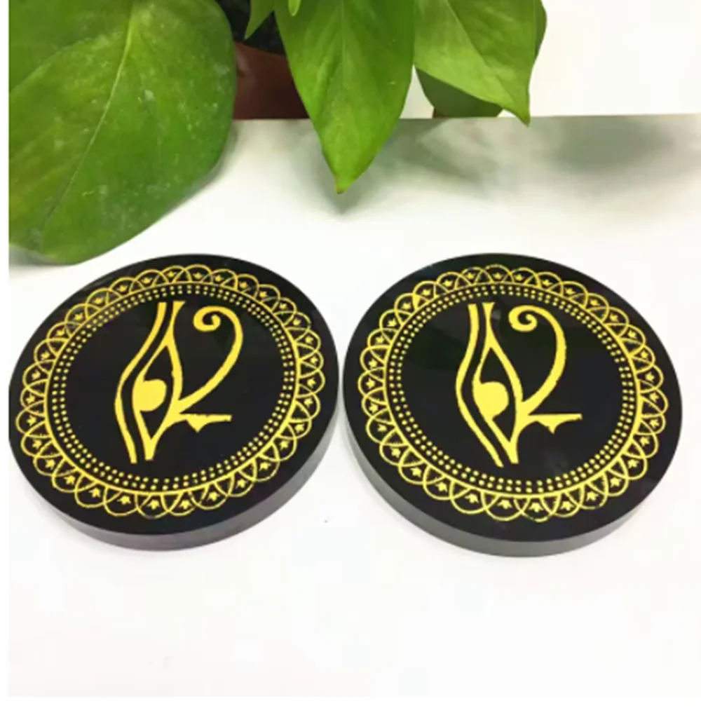 Obsidian disk ornaments, 100mm natural quartz crystal, home decoration, for the elderly, A2
Obsidian disk ornaments, 100mm natural quartz crystal, home decoration, for the elderly, A2