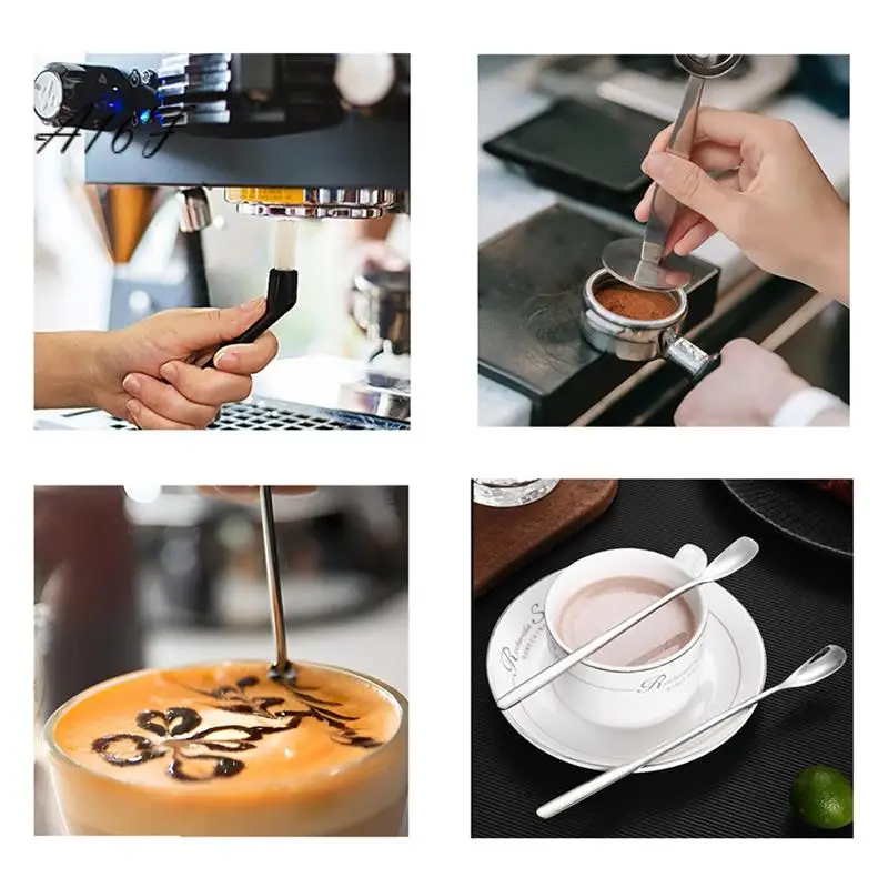 A16F-Coffee Spoon Tool Kit Coffee Tamper Spoon Stirring Spoon Coffee Art Pen Dual Head Coffee Tamping Scoop Kit
A16F-Coffee Spoon Tool Kit Coffee Tamper Spoon Stirring Spoon Coffee Art Pen Dual Head Coffee Tamping Scoop Kit