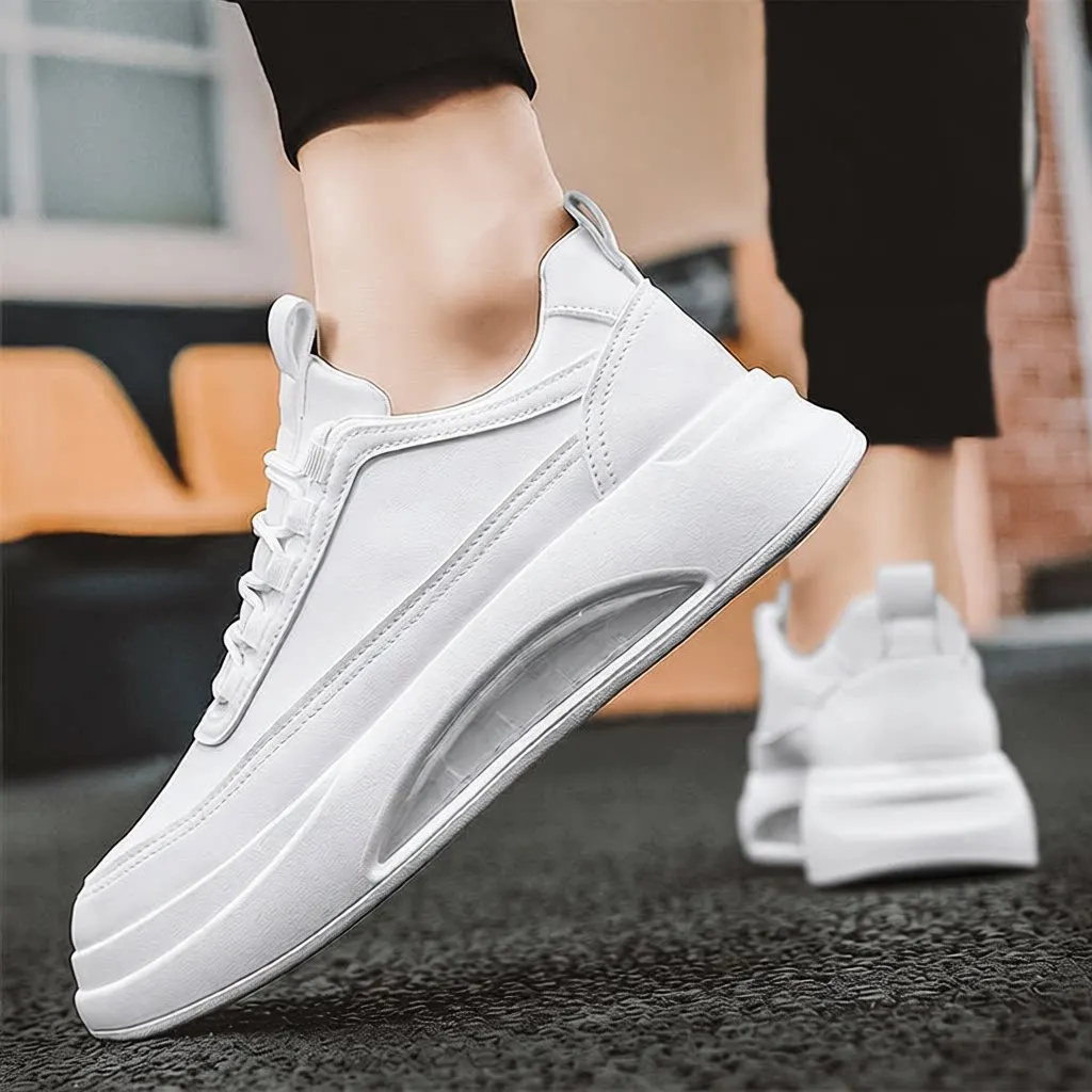 Men's Casual Sport Shoes Thick Bottom All-Match Style Spring Autumn Season PU Leather round Toe Rubber Outsole Comfortable
Men's Casual Sport Shoes Thick Bottom All-Match Style Spring Autumn Season PU Leather round Toe Rubber Outsole Comfortable