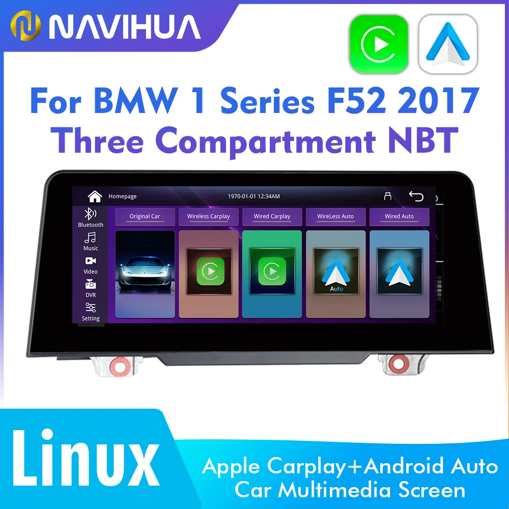 Для BMW 1 серии F52 2017 Linux система сенсорный экран автомобильный радиоприемник с беспроводным CarPlay Android мультимедийный плеер GPS-навигация
Для BMW 1 серии F52 2017 Linux система сенсорный экран автомобильный радиоприемник с беспроводным CarPlay Android мультимедийный плеер GPS-навигация