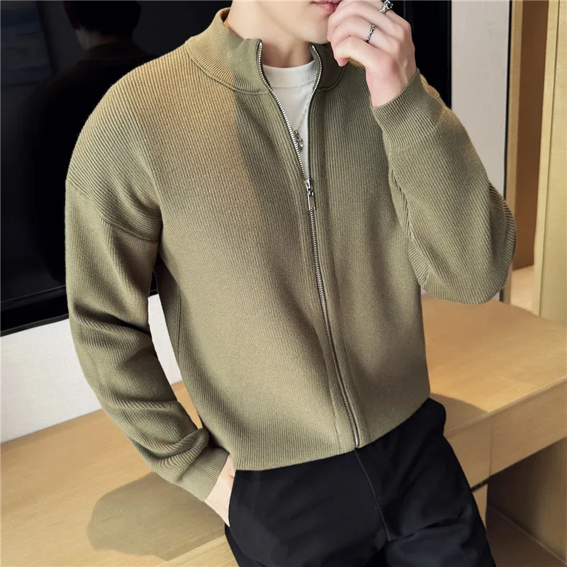 Men's Luxury Chunky Knit Sweater Coat Slim Fit Zip-Up Turtleneck Cardigan for Fall/Winter High Quality Classic Style 4XL-M Sale
Men's Luxury Chunky Knit Sweater Coat Slim Fit Zip-Up Turtleneck Cardigan for Fall/Winter High Quality Classic Style 4XL-M Sale