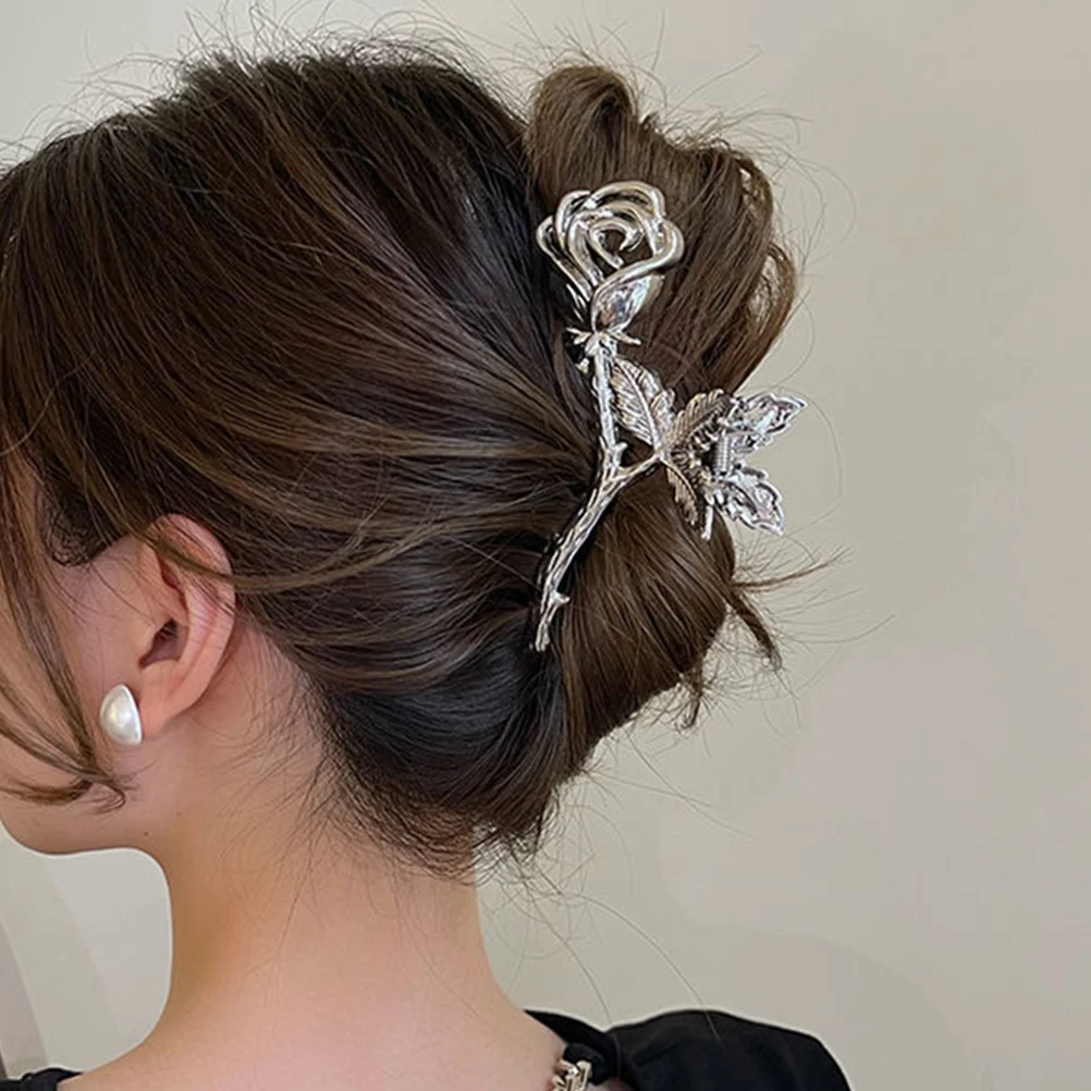 2pcs Rose Hair Clips Women Elegant Claw Clip Metal Flower Hairpin for Thin Thick Hair Accessories Styling Small Bride
2pcs Rose Hair Clips Women Elegant Claw Clip Metal Flower Hairpin for Thin Thick Hair Accessories Styling Small Bride