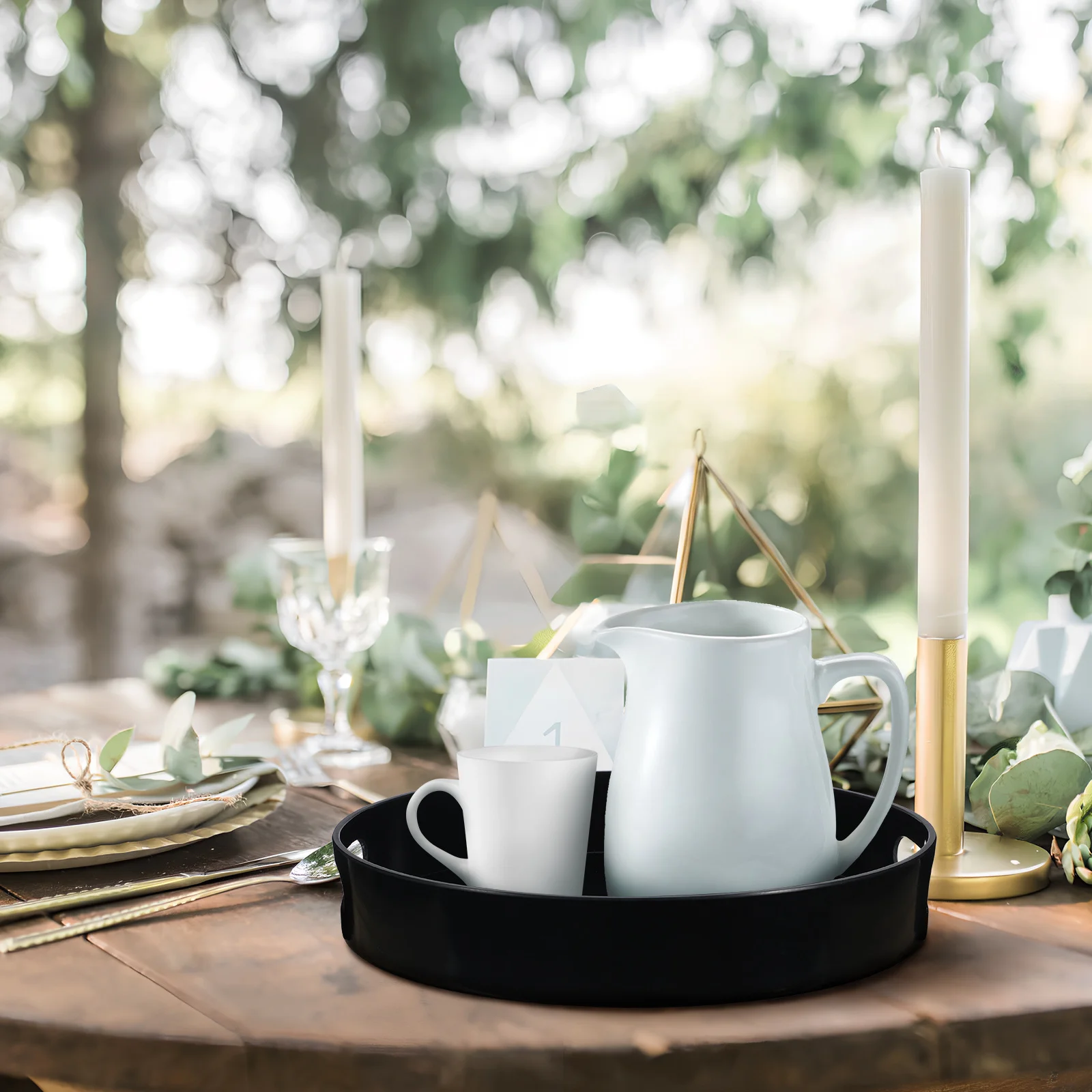 Decorative With Handle For Coffee Table Sturdy Plastic Serving Tray For Coffee Table Tea Tray Home Decor Storage
Decorative With Handle For Coffee Table Sturdy Plastic Serving Tray For Coffee Table Tea Tray Home Decor Storage