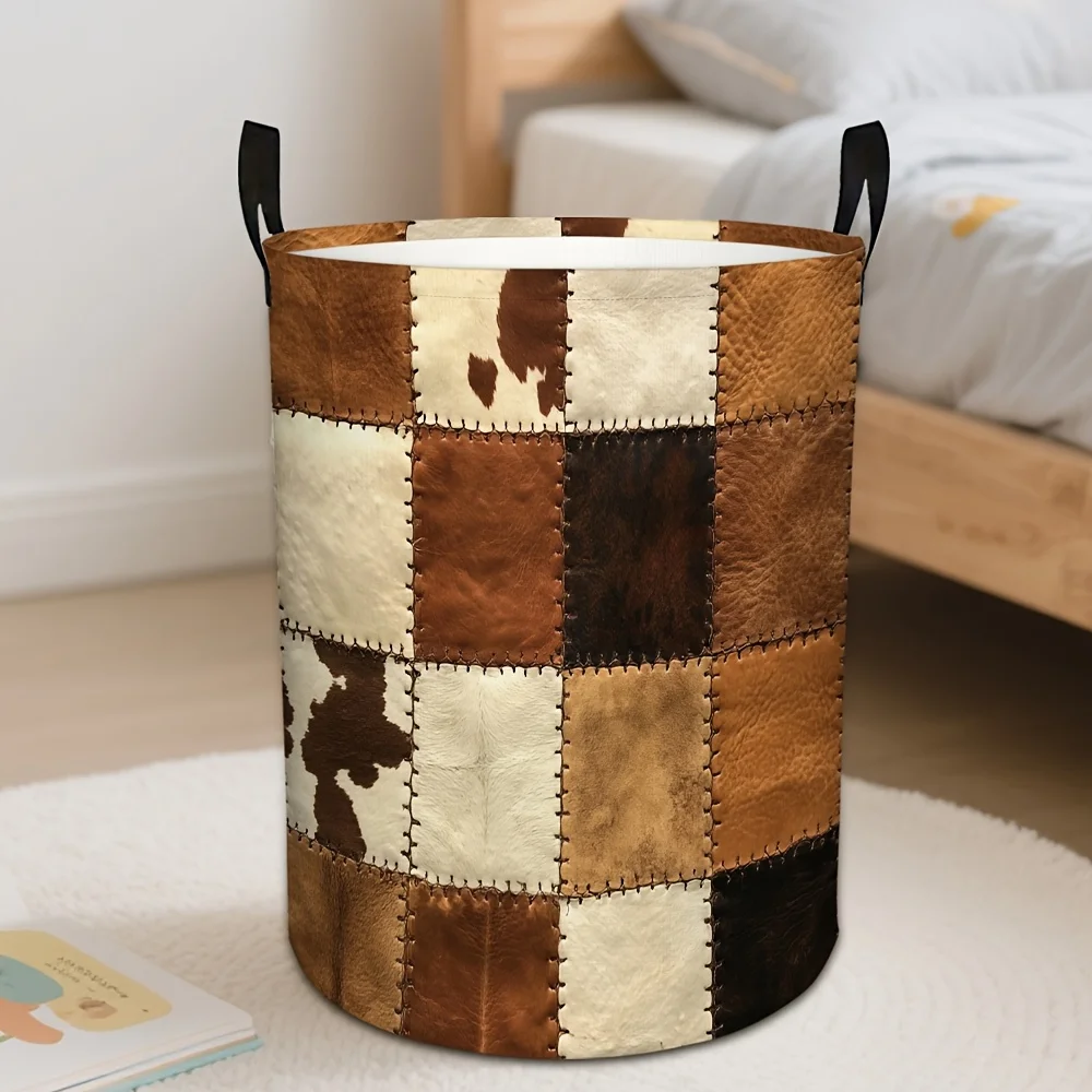 Cow Print Foldable Laundry Basket Modern Cow Pattern Round Storage Bin Suitable for Bathroom Room Durable Polyester
Cow Print Foldable Laundry Basket Modern Cow Pattern Round Storage Bin Suitable for Bathroom Room Durable Polyester