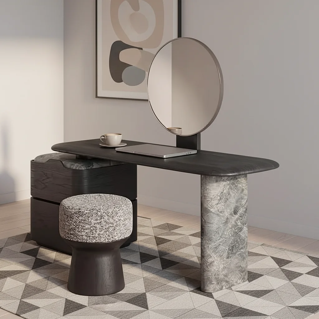Modern Luxury Lighted Metal Panel Changing Table Dresser Set for Bedroom Apartment
Modern Luxury Lighted Metal Panel Changing Table Dresser Set for Bedroom Apartment