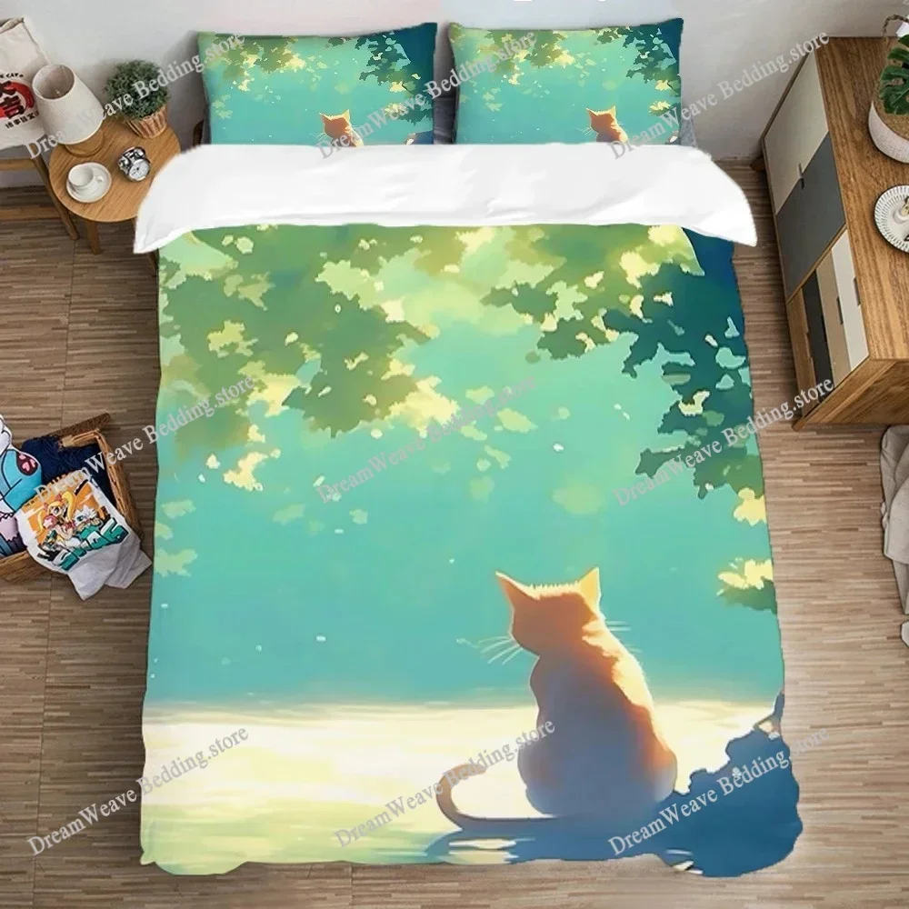 Cat Romance Art Bedding Set Duvet Cover 3d Bedding Fashion Design Decoration King Duvet Cover Set Double Bed Set Bedding Sets741
Cat Romance Art Bedding Set Duvet Cover 3d Bedding Fashion Design Decoration King Duvet Cover Set Double Bed Set Bedding Sets741