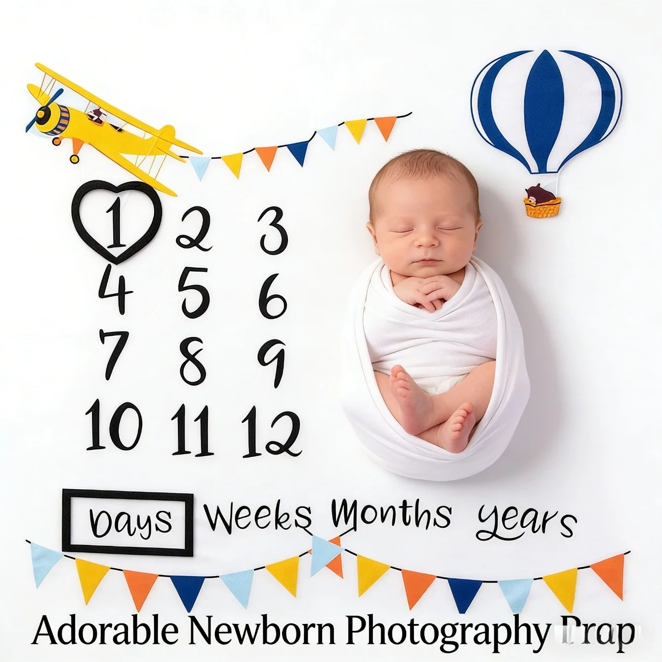 Newborn Milestone Photo Blanket Infant Monthly Photography Backdrop Baby Shooting Prop
Newborn Milestone Photo Blanket Infant Monthly Photography Backdrop Baby Shooting Prop