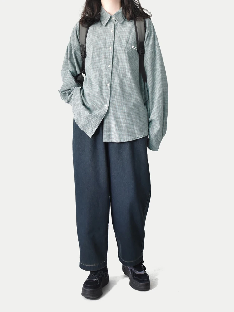 Повседневная синяя рубашка с длинным рукавом из хлопкового фланеля с узорчатым воротником, базовый слой, верхняя одежда, художественная женская модная рубашка премиум-класса
Повседневная синяя рубашка с длинным рукавом из хлопкового фланеля с узорчатым воротником, базовый слой, верхняя одежда, художественная женская модная рубашка премиум-класса