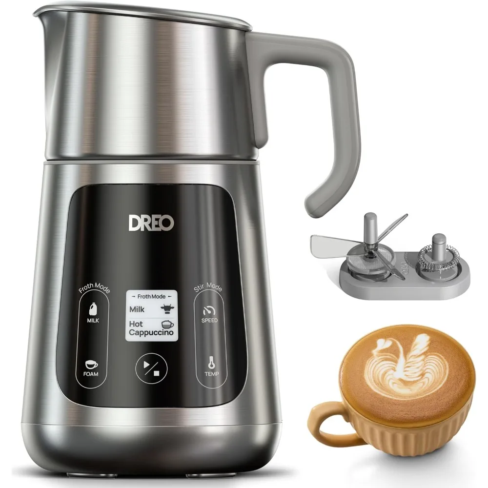 All-in-1 BaristaMaker Milk Frother, Electric Foam Frother for Latte Art Microfoam and Coffee, 15oz/450ml Automatic Milk Warmer
All-in-1 BaristaMaker Milk Frother, Electric Foam Frother for Latte Art Microfoam and Coffee, 15oz/450ml Automatic Milk Warmer