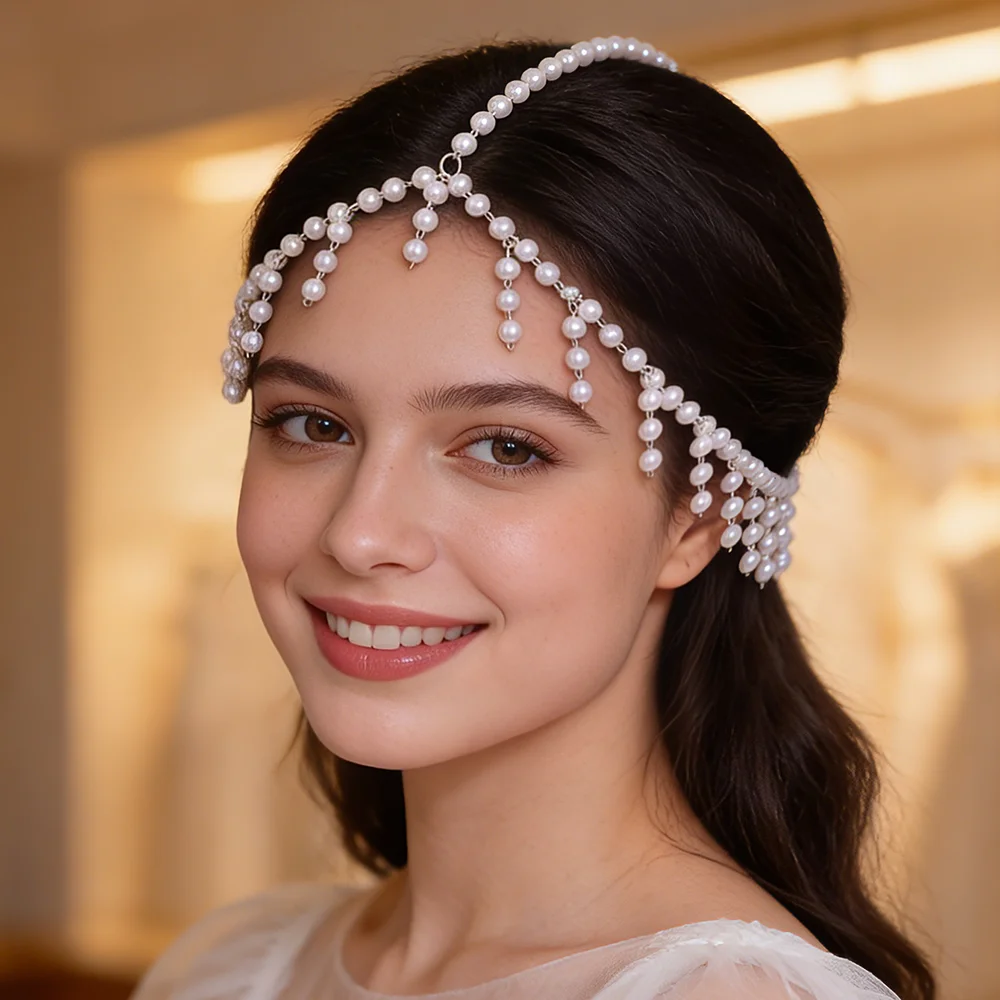 Модные аксессуары для волос с белыми жемчужинами, цепочка для волос с бахромой, идеально подходящая для свадеб, вечеринок и праздничных мероприятий, свадебное украшение для головы.
Модные аксессуары для волос с белыми жемчужинами, цепочка для волос с бахромой, идеально подходящая для свадеб, вечеринок и праздничных мероприятий, свадебное украшение для головы.