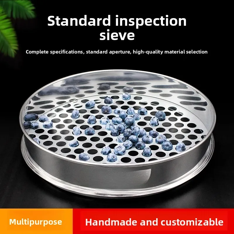 Special Price 30cm Diameter Blueberry Sieve Round Hole Standard Sample Sieve Size Grading Bad Small Fruit
Special Price 30cm Diameter Blueberry Sieve Round Hole Standard Sample Sieve Size Grading Bad Small Fruit