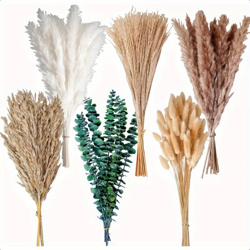 95pcs Dried Flower Pampas Bunny Rabbit Tail Bouquet Wedding Festival Decorations Artificial Flower Eucalyptus Home Garden Decor
95pcs Dried Flower Pampas Bunny Rabbit Tail Bouquet Wedding Festival Decorations Artificial Flower Eucalyptus Home Garden Decor