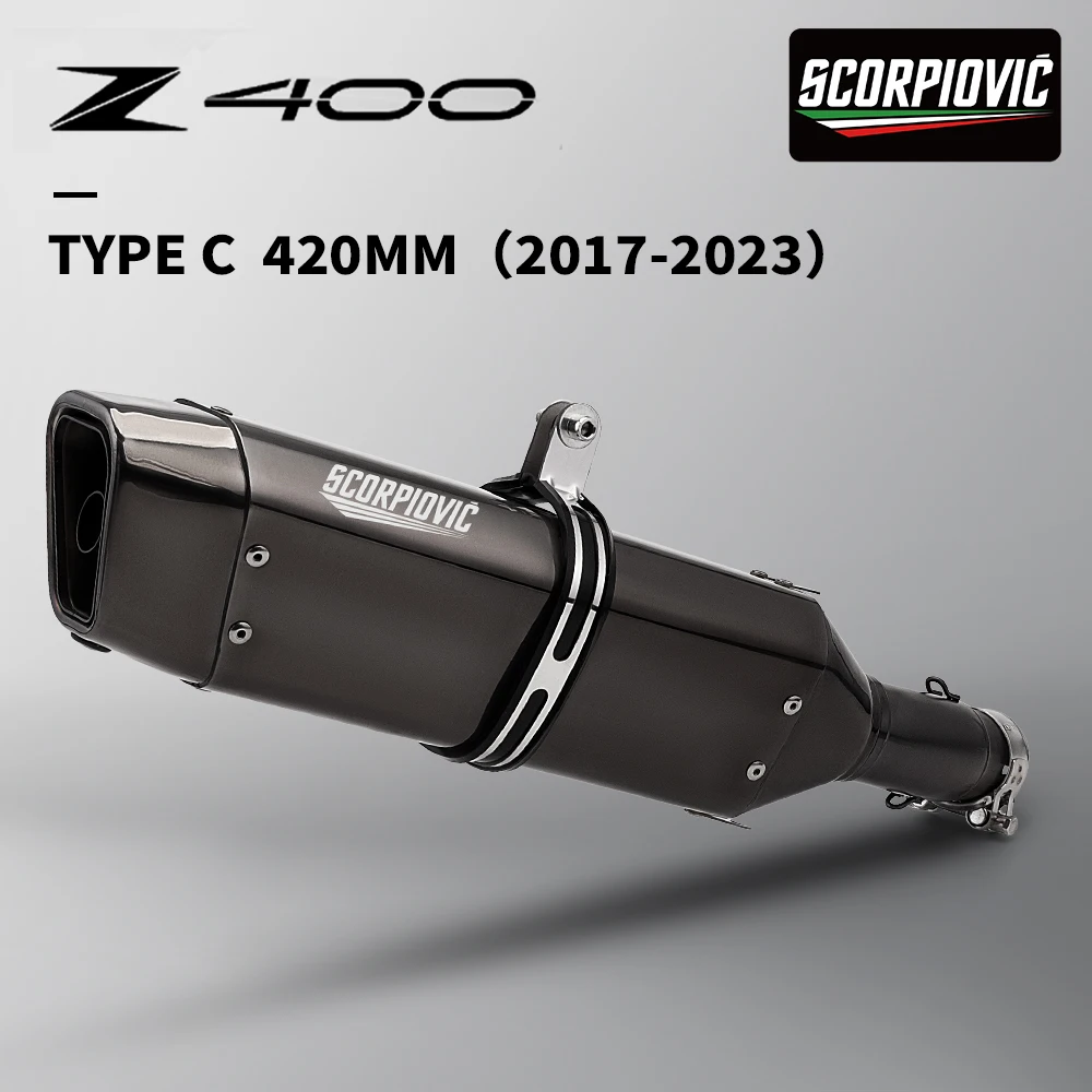 Used for Z400 NIJIA400 2017-2023 motorcycle system exhaust pipe middle section tail section 370 420mm muffler original position
Used for Z400 NIJIA400 2017-2023 motorcycle system exhaust pipe middle section tail section 370 420mm muffler original position