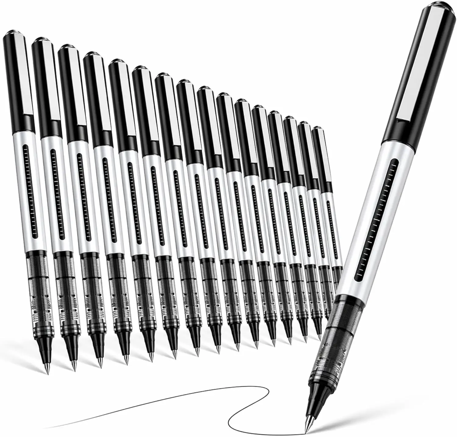 Rollerball Pens 16 Pack, 0.5mm Fine Point Liquid Ink Pens for Smooth Writing Quick-Drying Note-Taking Signatures Office School
Rollerball Pens 16 Pack, 0.5mm Fine Point Liquid Ink Pens for Smooth Writing Quick-Drying Note-Taking Signatures Office School