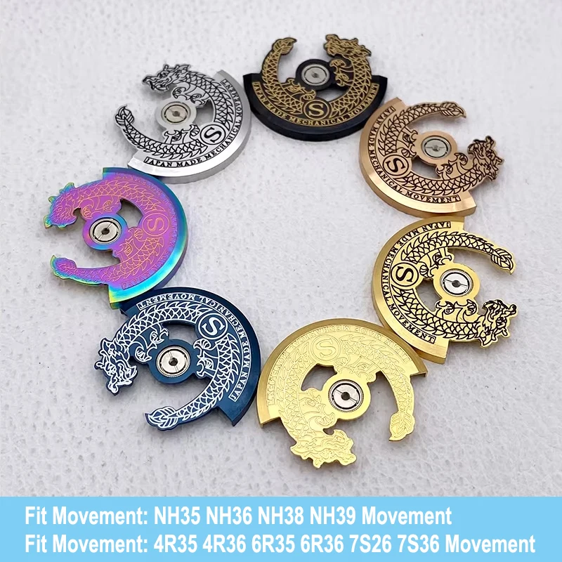 Mod 'S' NH35 Movement Modified Automatic Hammer Dragon Rotor Fits NH34 NH35 NH36 4R 7S Movement Oscillating Weight Roter Custom
Mod 'S' NH35 Movement Modified Automatic Hammer Dragon Rotor Fits NH34 NH35 NH36 4R 7S Movement Oscillating Weight Roter Custom